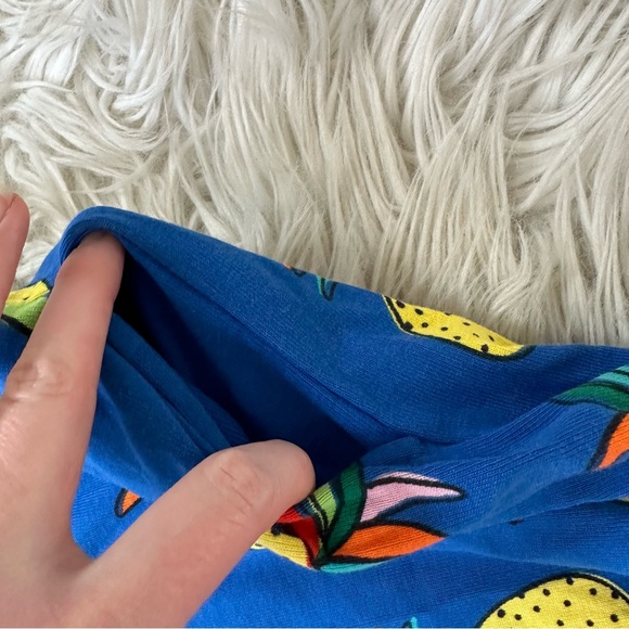 Hanna Andersson Rainbow Pineapple Blue Dress 3T - Picture 4 of 6